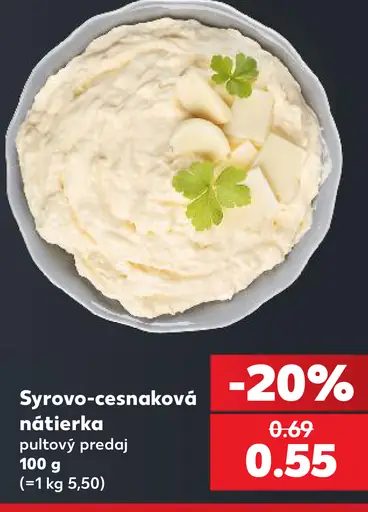 Syrovo-cesnaková nátierka