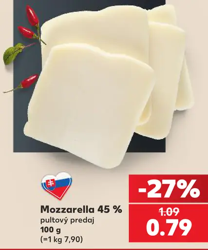 Mozzarella 45 %