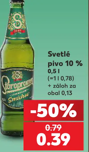 Smädný Mních pivo svetlé 10 %