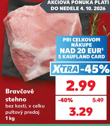 Bravčové stehno bez kosti