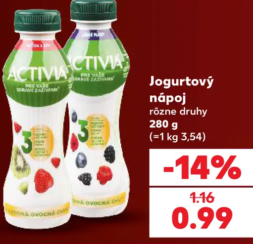 Activia Jogurtový nápoj