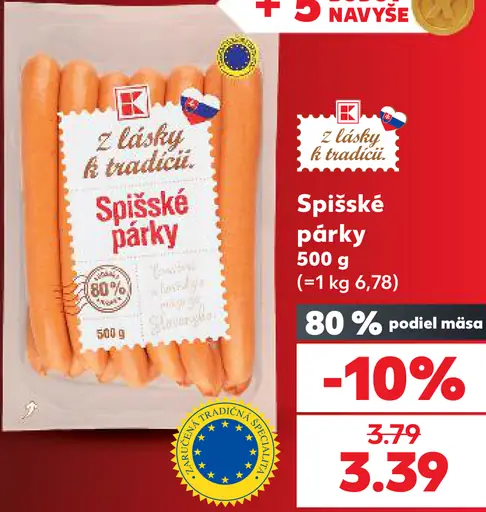 Z lásky k tradícii Spišské párky