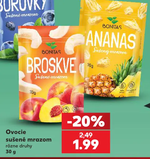 Bonitas sušené ovocie – broskyne