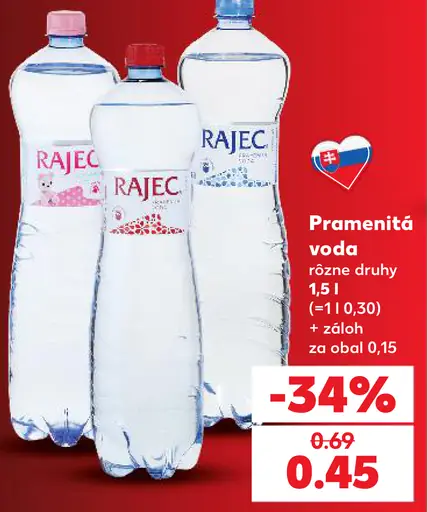Rajec Pramenitá voda sýtená