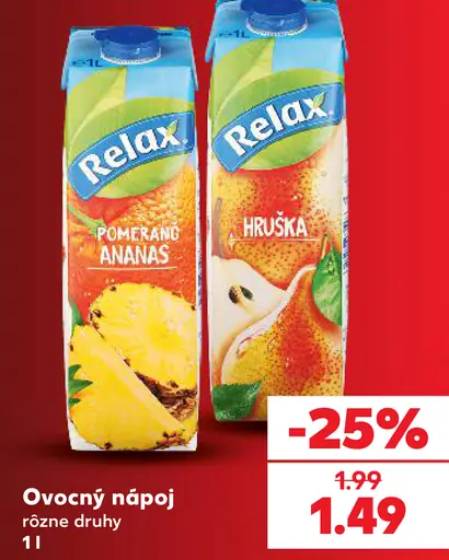 Relax ovocný nápoj pomaranč ananás
