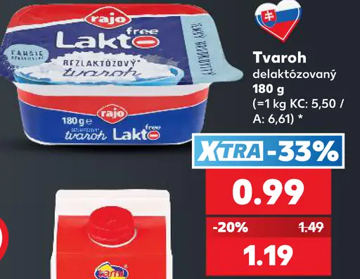Rajo Lakto tvaroh bez laktózy