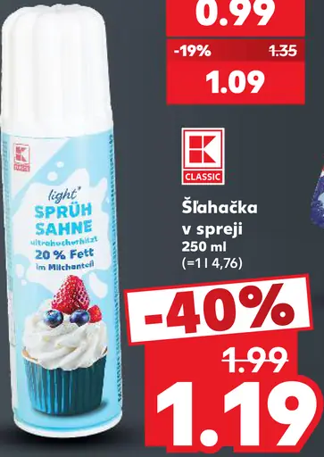 K-Classic Šľahačka v spreji
