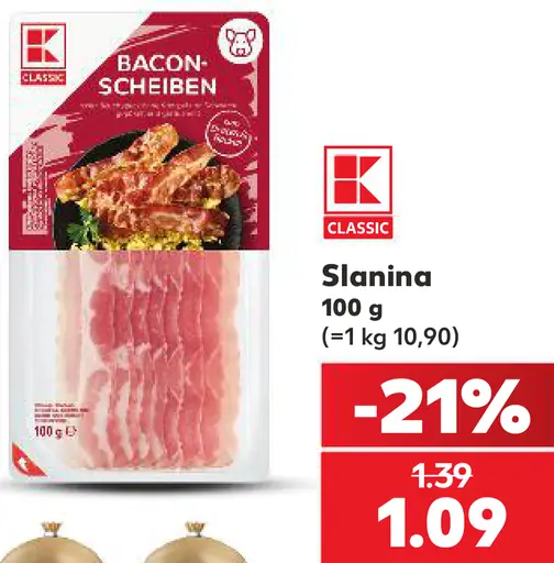 K-Classic Slanina plátky