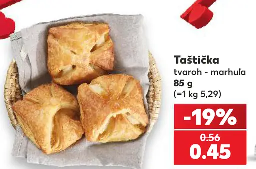 Taštička tvarohovo-marhuľová