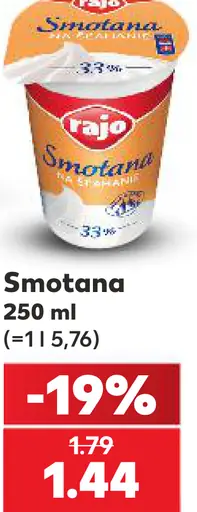 Rajo smotana na šľahanie