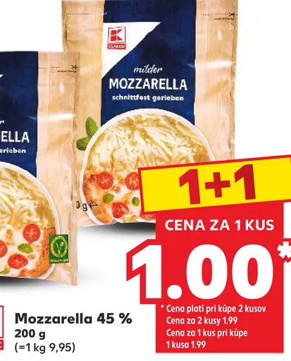 K-Classic Mozzarella 45%