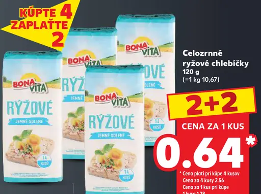 Bona Vita ryžové chlebíčky jemne solené