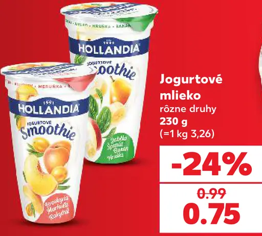 Hollandia jogurtové mlieko