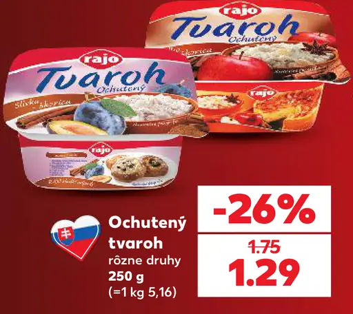 Rajo tvaroh ochutený