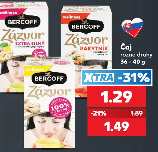 Bercoff wellness zázvor rôzne druhy