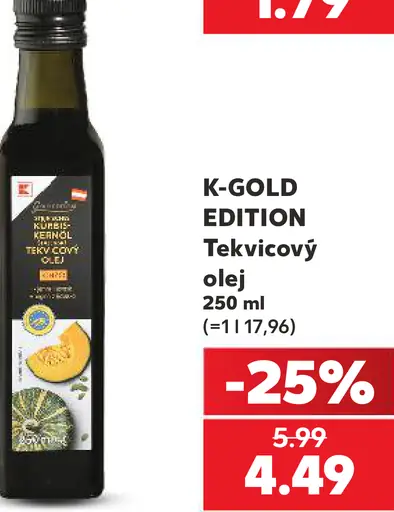 K-Gold Edition tekvicový olej