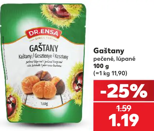 Dr. Ensa gaštany pečené lúpané