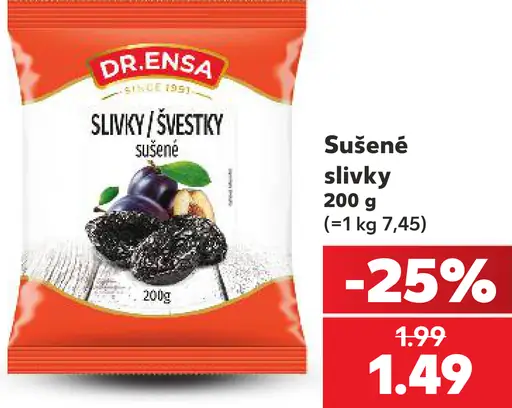 Dr.Ensa Sušené slivky