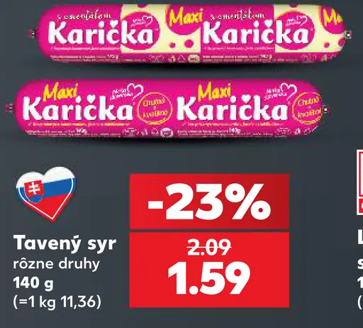 Tavený syr rôzne druhy
