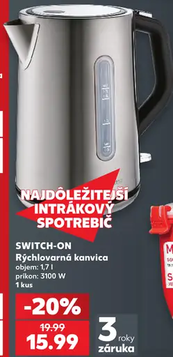 Switch On Rýchlovarná kanvica