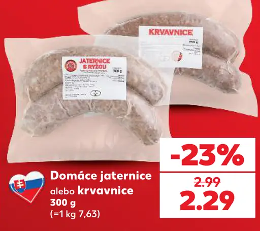 Domáce jaternice alebo krvavnice