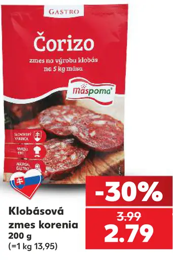 Mäspoma Klobásová zmes korenia Čorizo