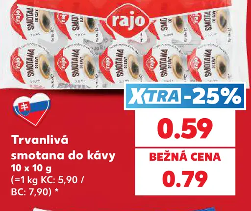 Rajo Smotana do kávy