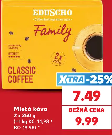 Káva mletá Family Classic EduScho