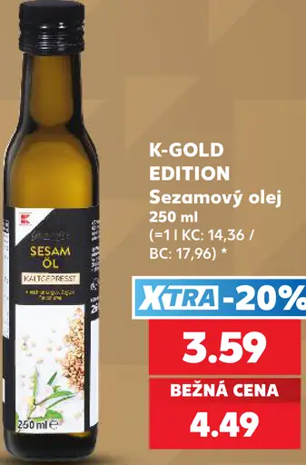 K-Gold Edition Sezamový olej