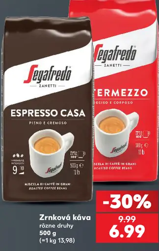Segafredo Espresso Casa zrnková káva