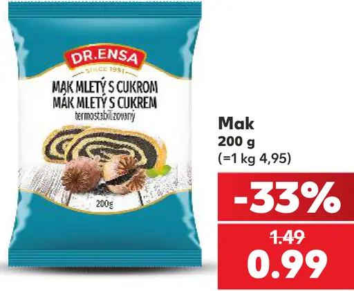 Dr. Ensa Mletý mak s cukrom
