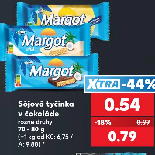 Margot Sójová tyčinka v čokoláde