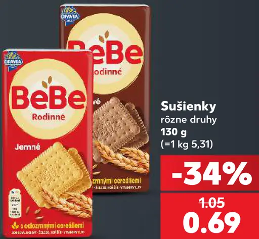 Opavia BeBe Rodinné jemné sušienky