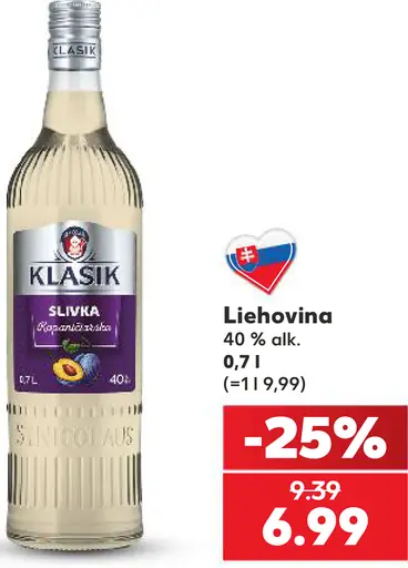 Klasik Slivka liehovina 40 %