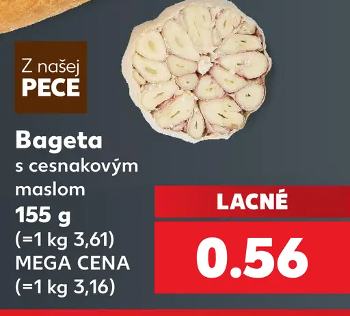 Bageta s cesnakovým maslom