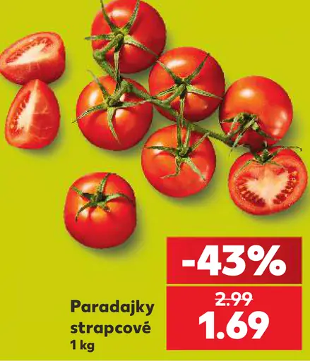 Paradajky strapcové