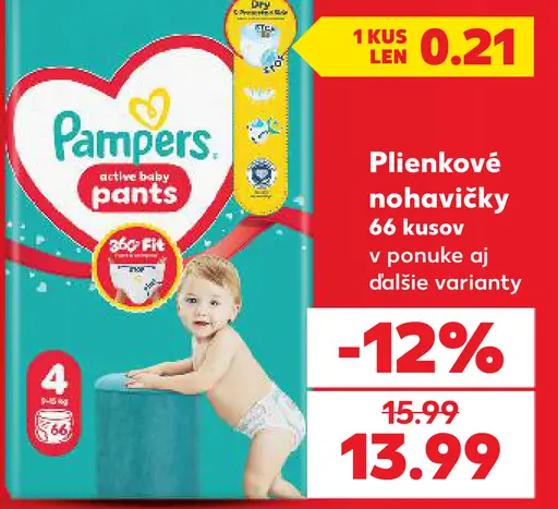 Pampers Active Baby plienkové nohavičky