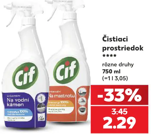 Cif čistiaci prostriedok