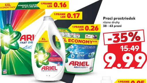 Ariel prací prostriedok