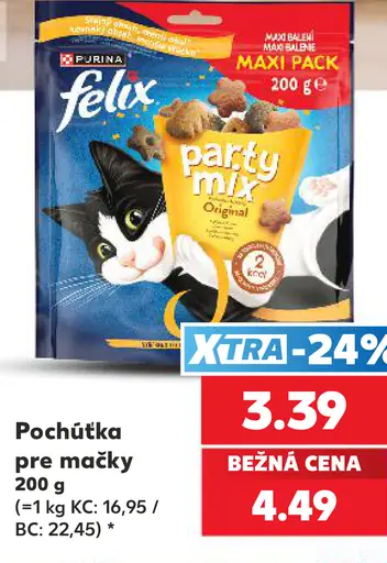 Felix Pochúťka pre mačky Party mix