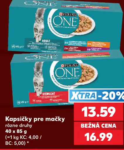 Purina One kapsičky pre mačky