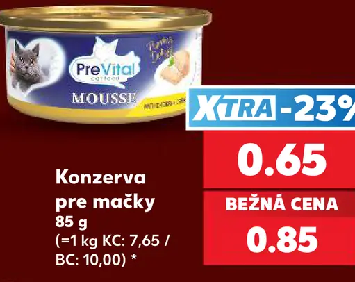 PreVital Mousse konzerva pre mačky