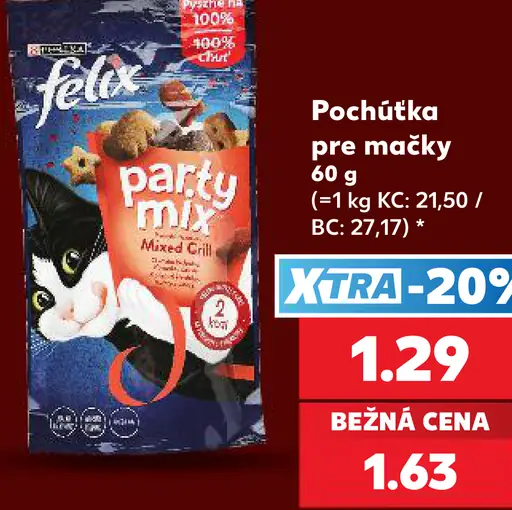 Felix Pochúťka pre mačky Party mix