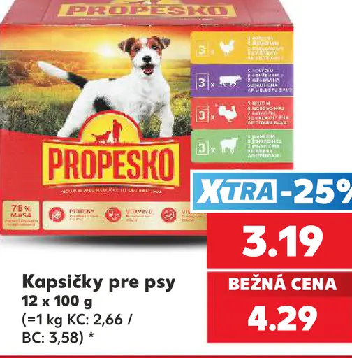 Propesko kapsičky pre psy