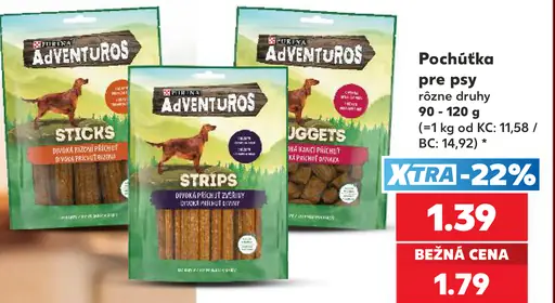 Purina Adventuros pochúťky pre psy – Sticks, Strips, Nuggets