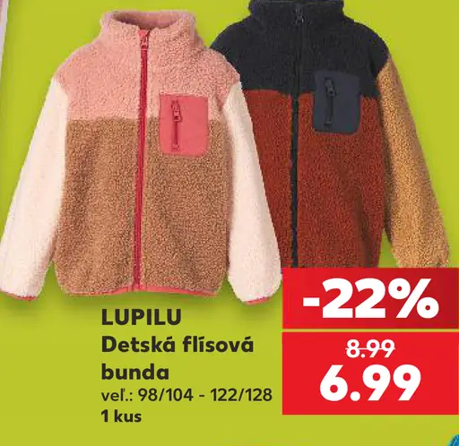 Lupilu Detská flísová bunda