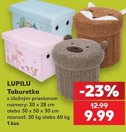 Lupilu Taburetka s úložným priestorom