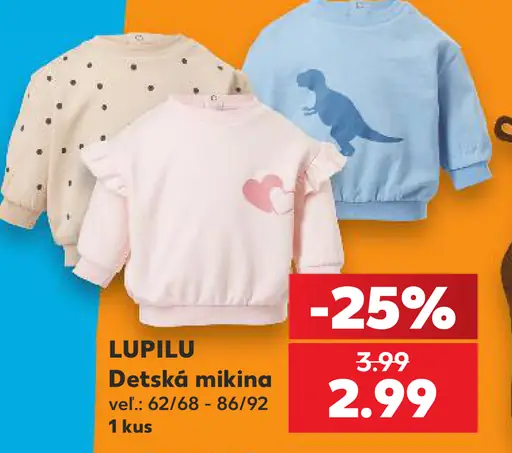 Lupilu detská mikina