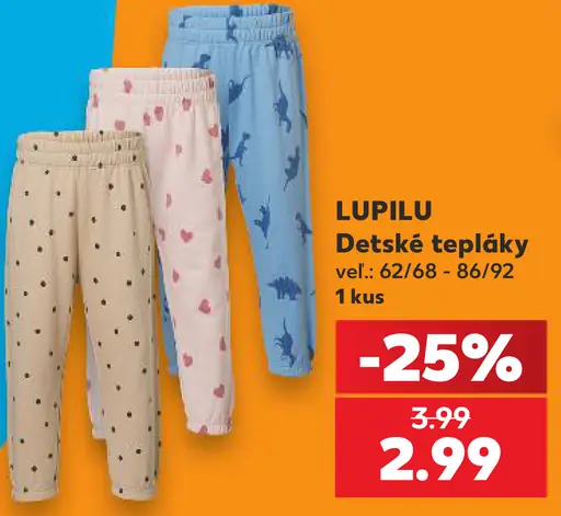 Lupilu Detské tepláky