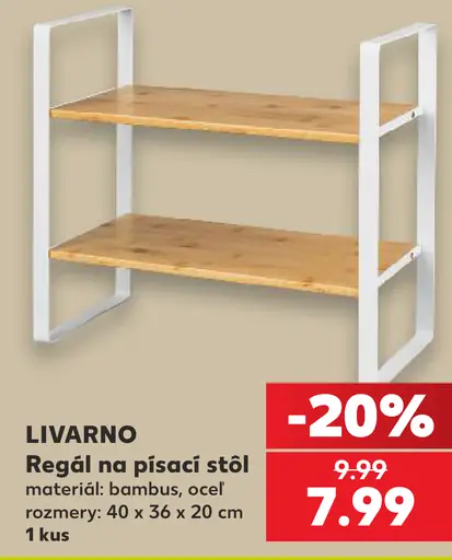Livarno regál na písací stôl